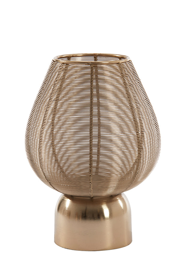 Suneko Light Gold Tealight Holder Ø19x26 cm