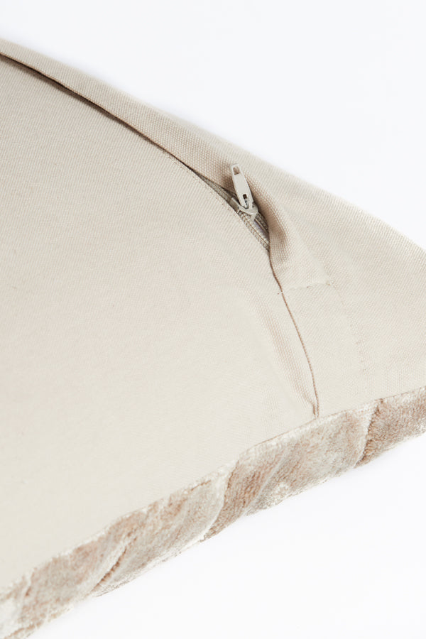 Zirafi Beige Rectangular Cushion 60x30 cm
